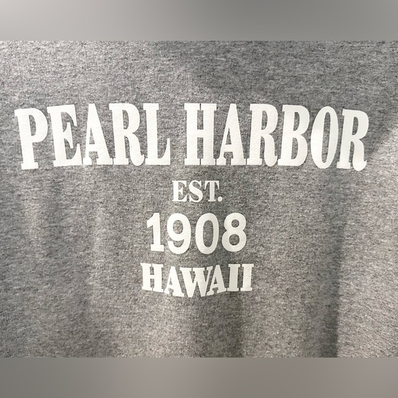 Glidan Gray Pearl Harbor EST 1908 Hawaii Hoodie in Very Good Condition Size S - Picture 2 of 6